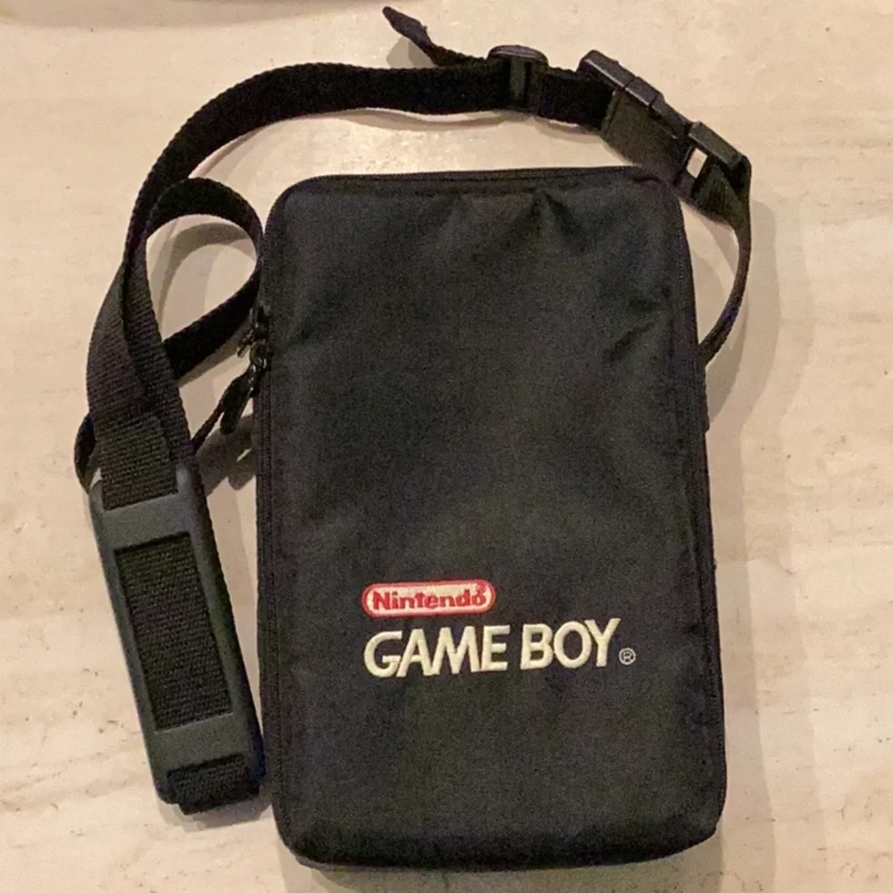 Nintendo Game Boy Color Console Case Carry Travel Carrying Large Gameboy Black